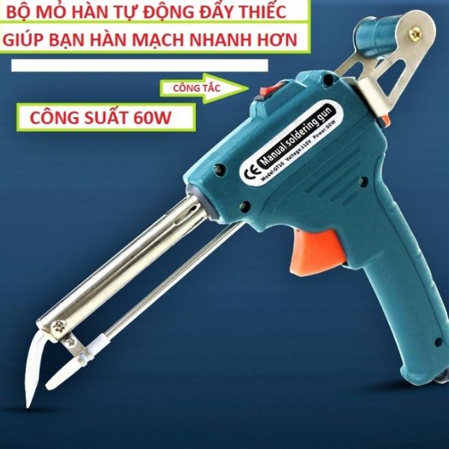 MỎ HÀN THIẾC TỰ ĐỘNG ĐẨY THIẾC KHI HÀN 60W