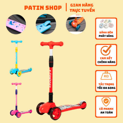 Xe trượt scooter cao cấp mhbc 026 - dành cho bé từ 3 đến 9 tuổi