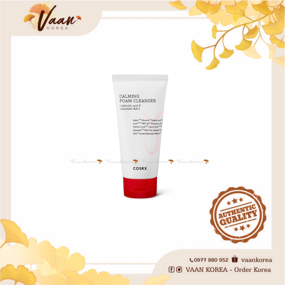 Sữa rửa mặt cosrx ac collection calming foam cleanser