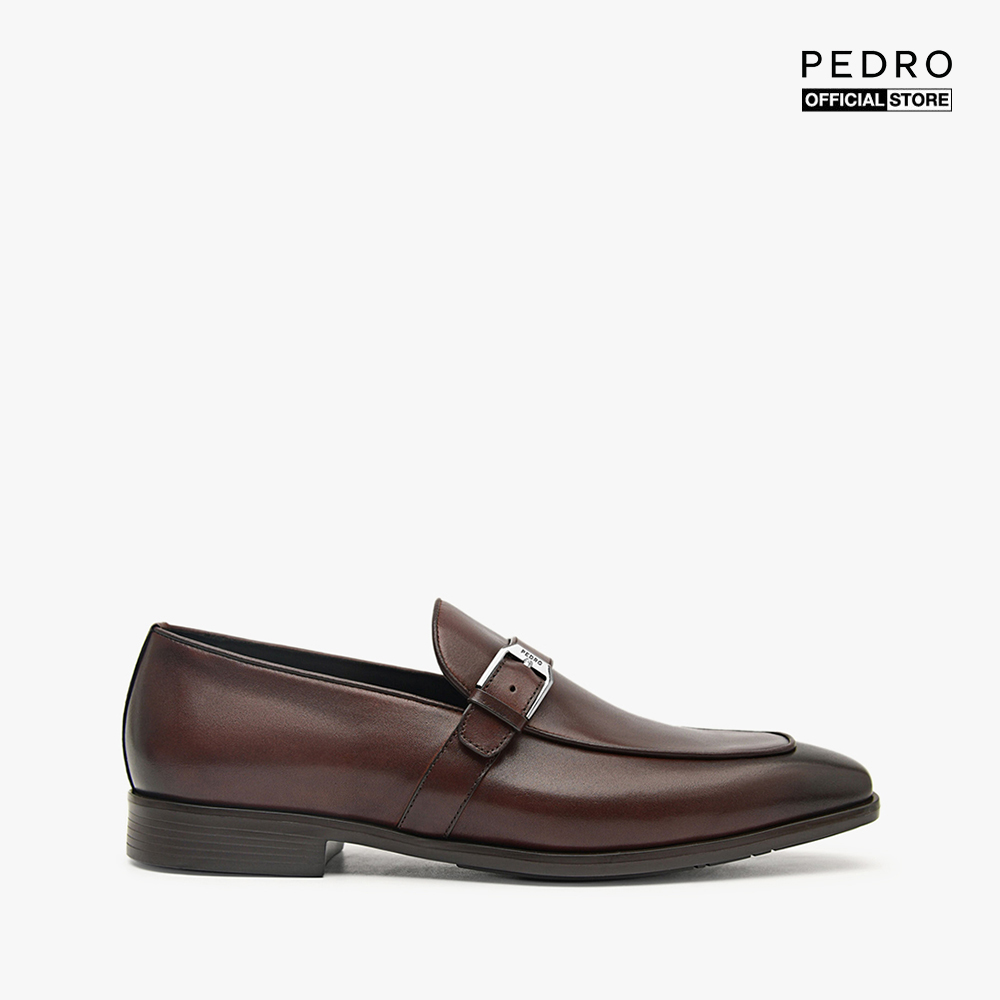 PEDRO - Giày tây nam mũi vuông phối khóa kim loại sang trọng PM1-46380058