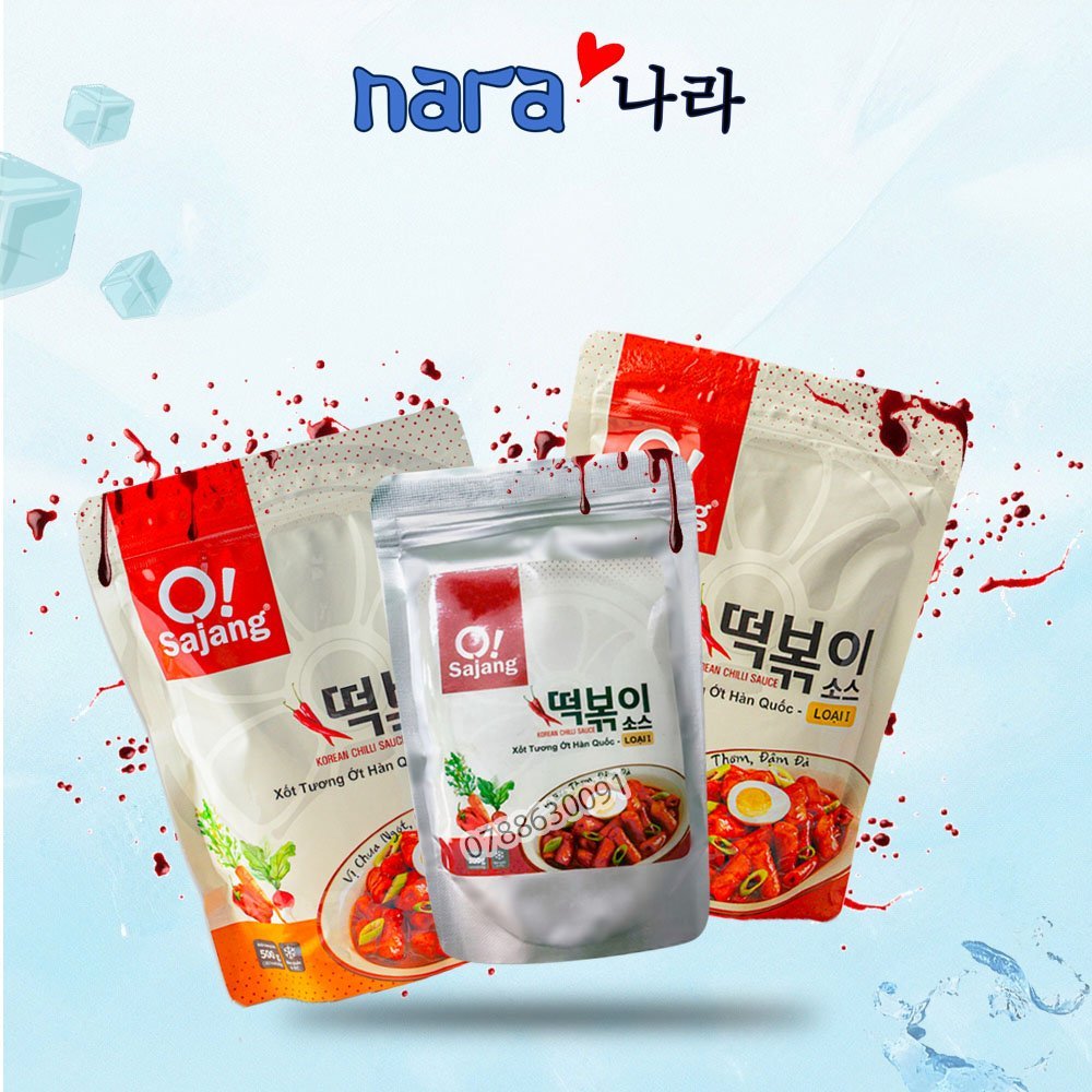 Sốt tương ớt nấu tokbokki hàn quốc o!sajang loại i/loại ii