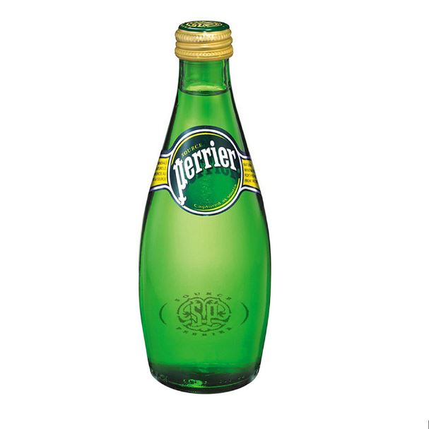 Nước khoáng thiên nhiên chai thủy tinh có ga hiệu Perrier 330ml