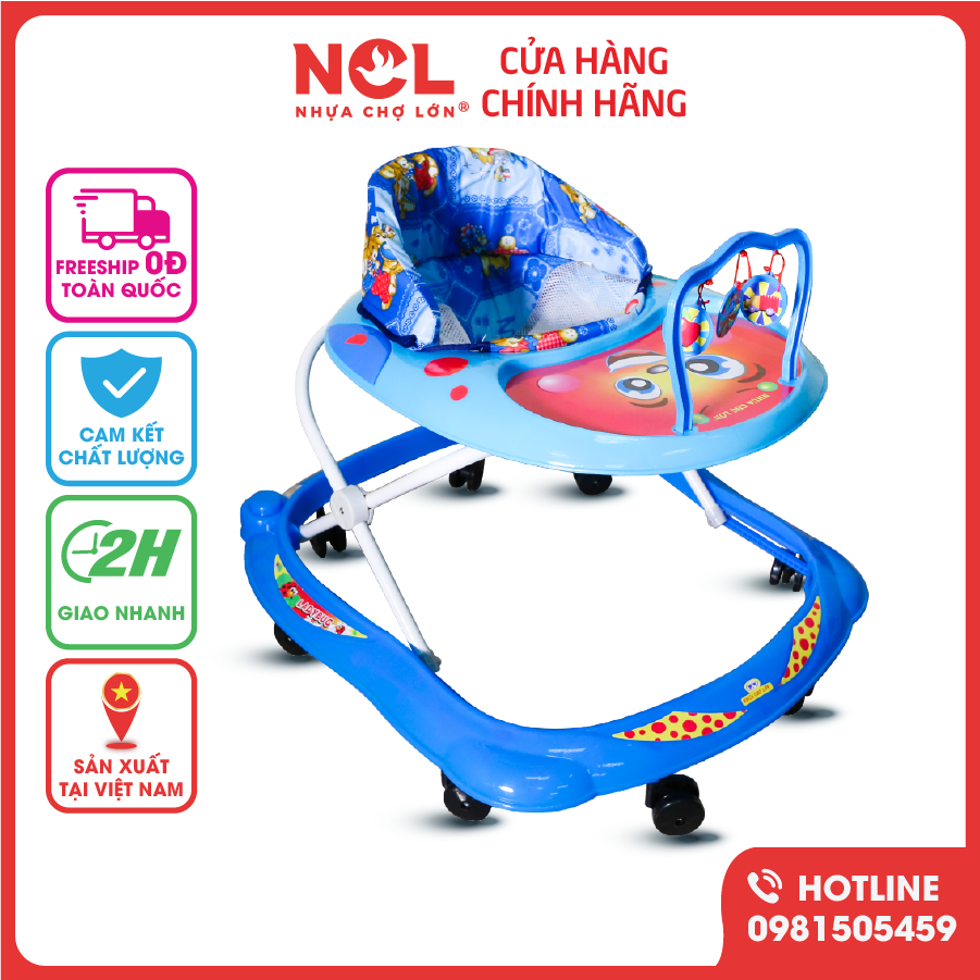 Xe Tập Đi Nhựa Chợ Lớn L3 Bọ Xít (Không nhạc) Dành Cho Bé Từ 6 - 12 Tháng - M1497A-XTĐ