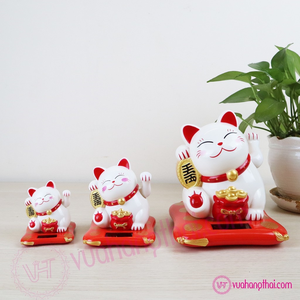 ♝☃▧  Mèo Thần Tài Vẫy Tay Dùng Năng Lượng Mặt Trời - Mang Lại May Mắn Tài Lộc Cho Gia Chủ