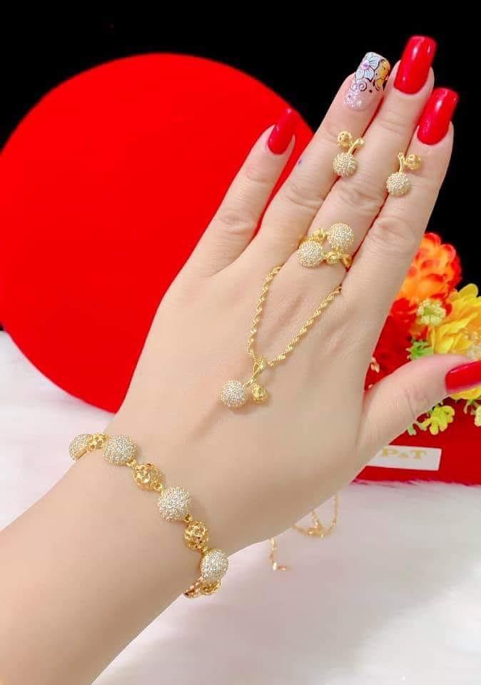 Bộ trang sức 4 món mạ 18k cao cấp