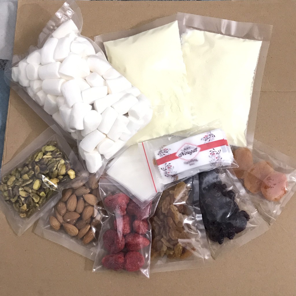 Sét Nguyên liệu làm kẹo Nougat
