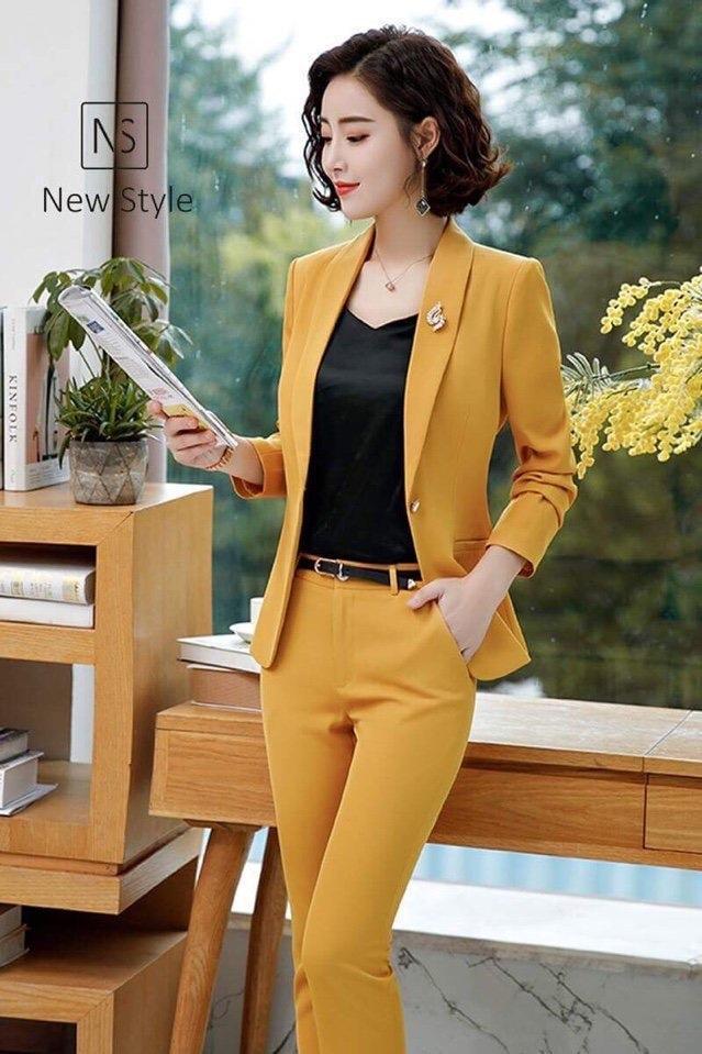 [HCM]SÉT BỘ 3 MÓN VEST CÁT HÀN HÀN QUỐC CỰC XINH ( QUẦN DÀI+ ÁO GIẢ VEST+ ÁO TRONG) SIÊU PHẨM