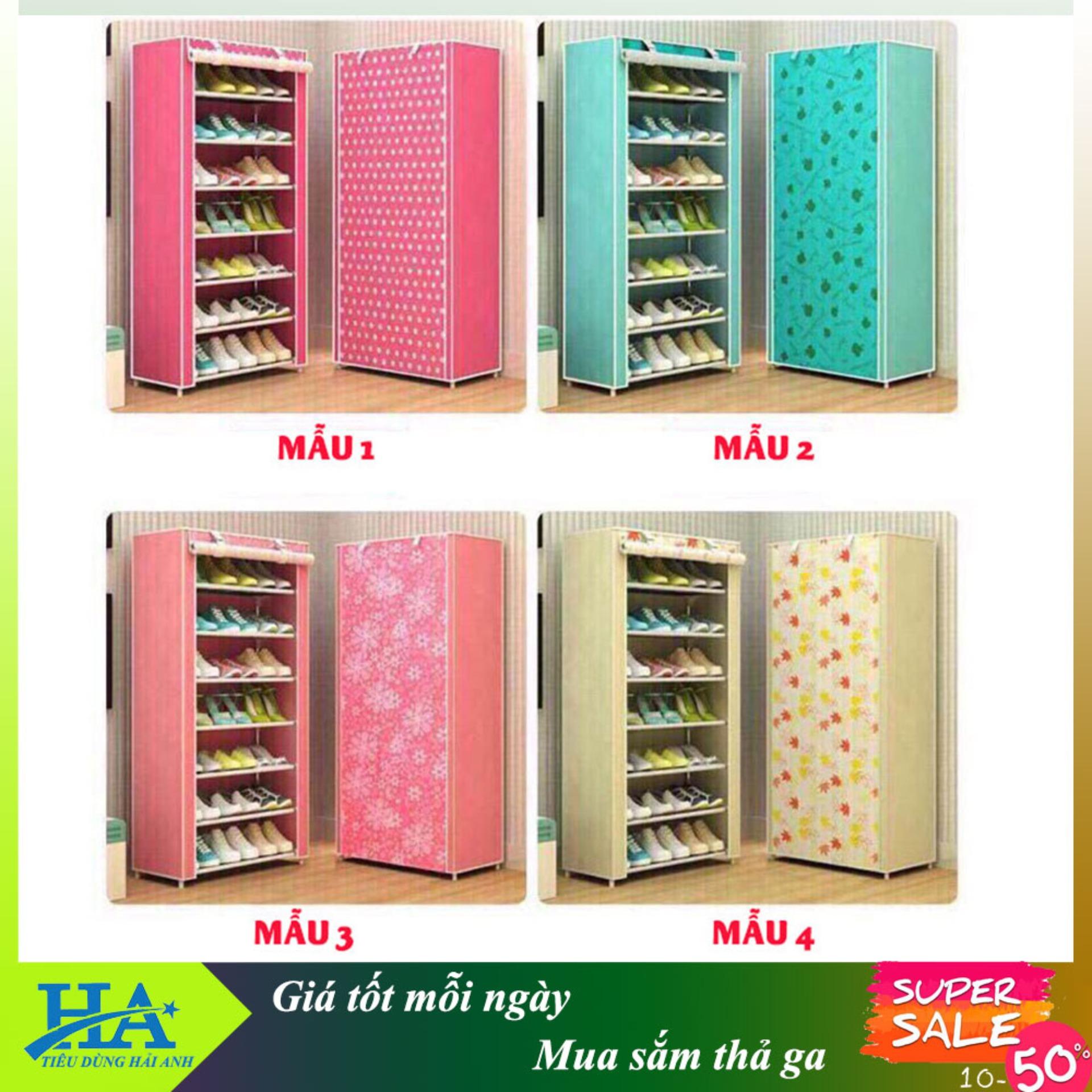 Tủ đựng giày dép 7 tầng bọc vải cao cấp gdhoaa364