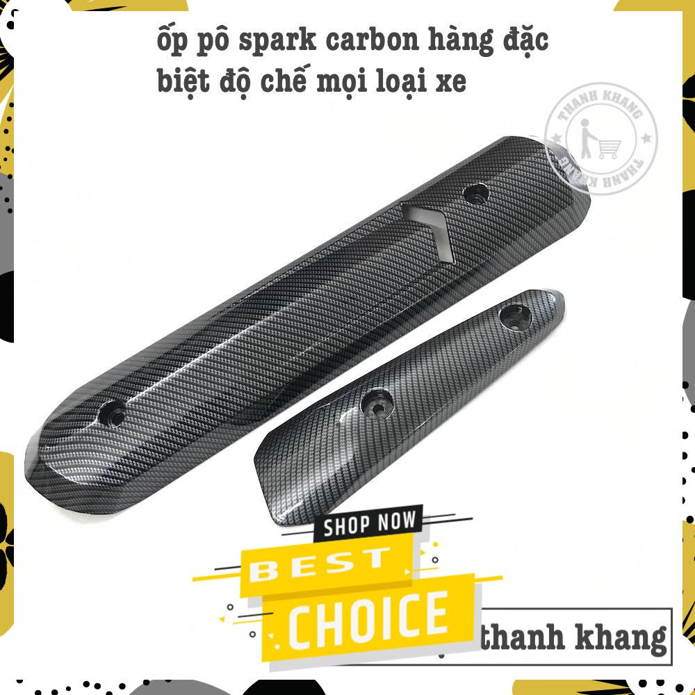 [HCM]ốp pô spark carbon hàng đặt biệt độ chế mọi loại xe EXCITER WINNER SIRIUS WAVE....thanh khang 006001564