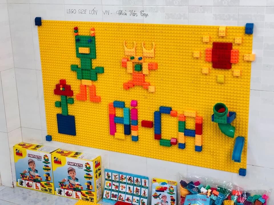 1m2 Tấm đế Lego gắn tường - Lego base lắp ghép lego loại lớn - Đồ chơi Việt Nam an toàn chất lượng