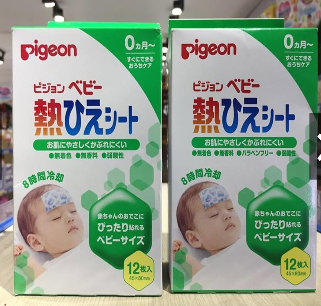 Miếng dán hạ sốt cho bé Pigeon nội địa Nhật Bản