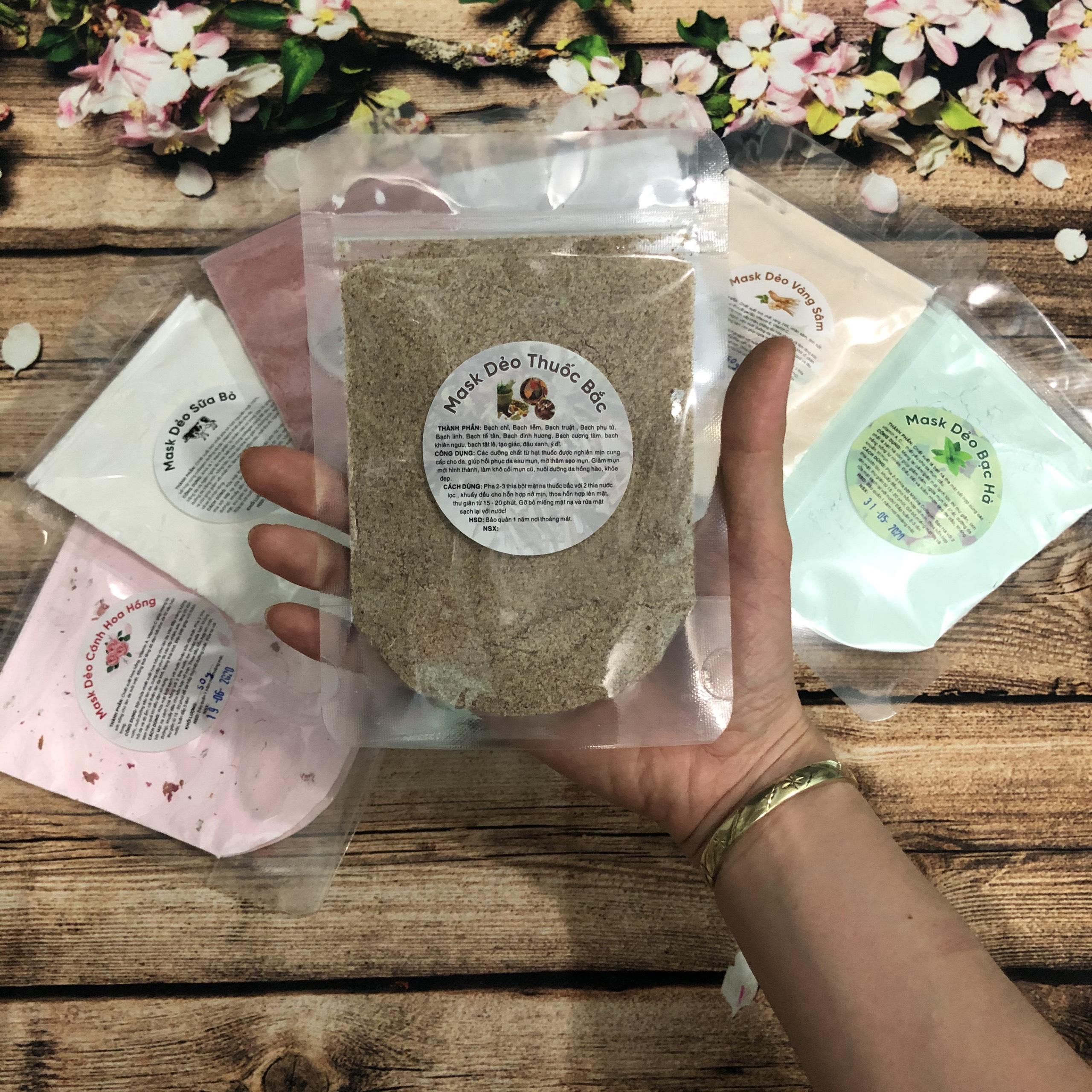 [HCM]Mặt Nạ Dẻo Spa Chuyên Dùng - T.r.i Mụn Sáng Da Mỹ Phẩm Thiên Nhiên Handmade