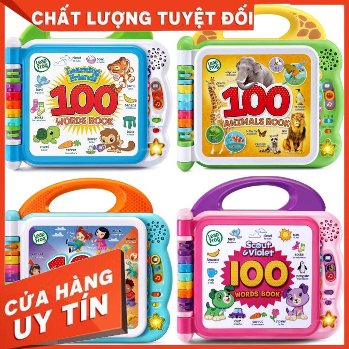 Đồ chơi quyển sách leapfrog learning friends giới thiệu 100 từ tiếng anh về động vật cho bé