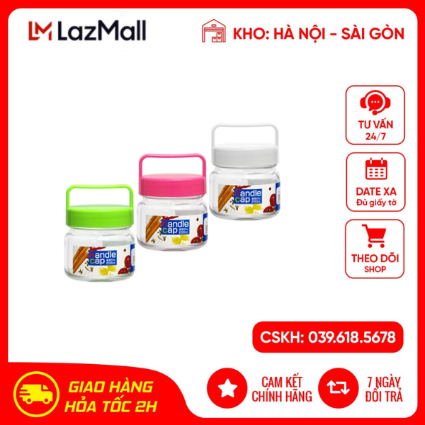 Lọ thủy tinh có quai xách 200ml hàng chính hãng Nhật Bản