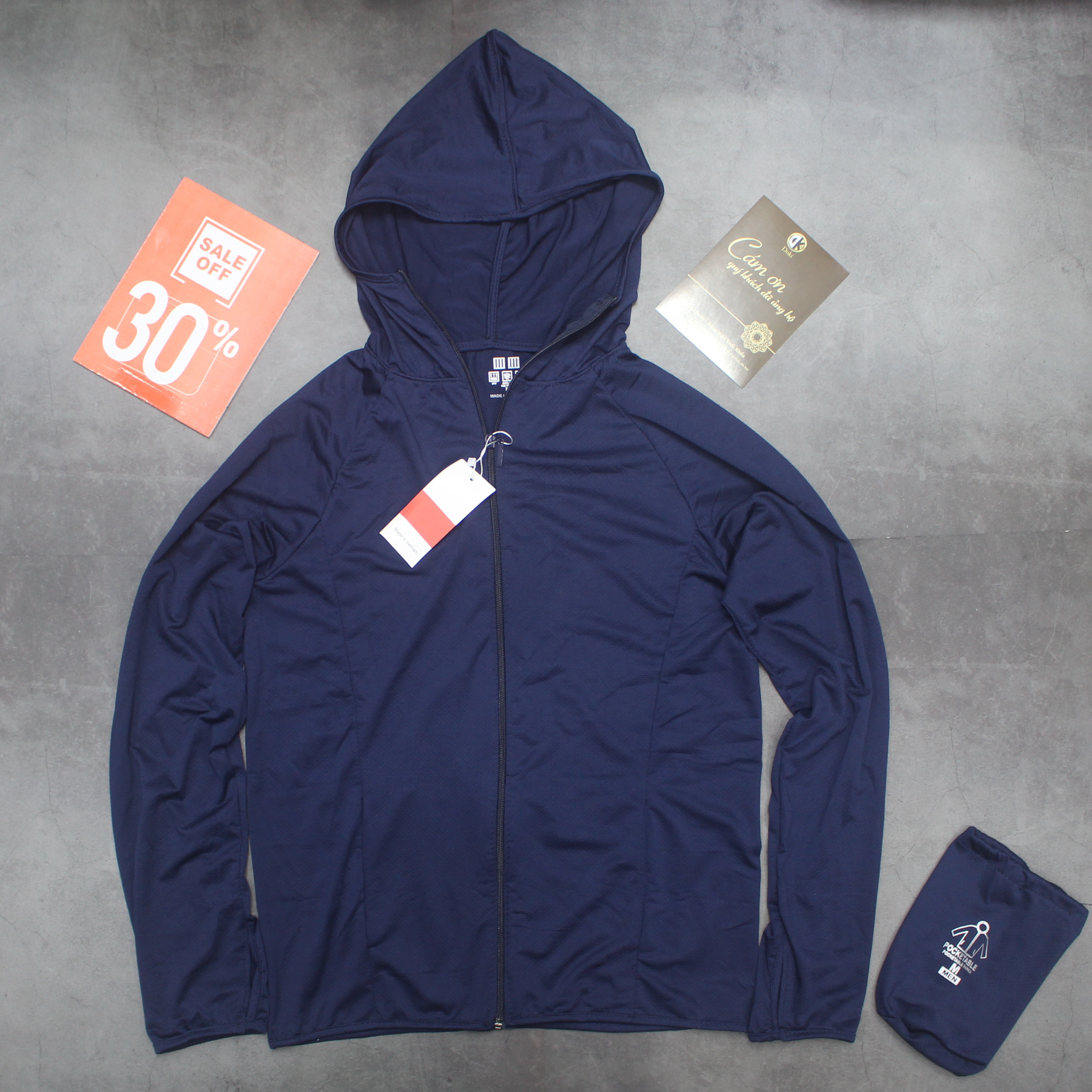 Áo Chống Nắng Nam (Nhiều Màu) Vải Thun Lạnh Thông Hơi Thoáng Khí Có Mũ Trùm - Áo Khoác Chống Nắng Chất Vải Kim Cương Chống Tia UV - DOKI