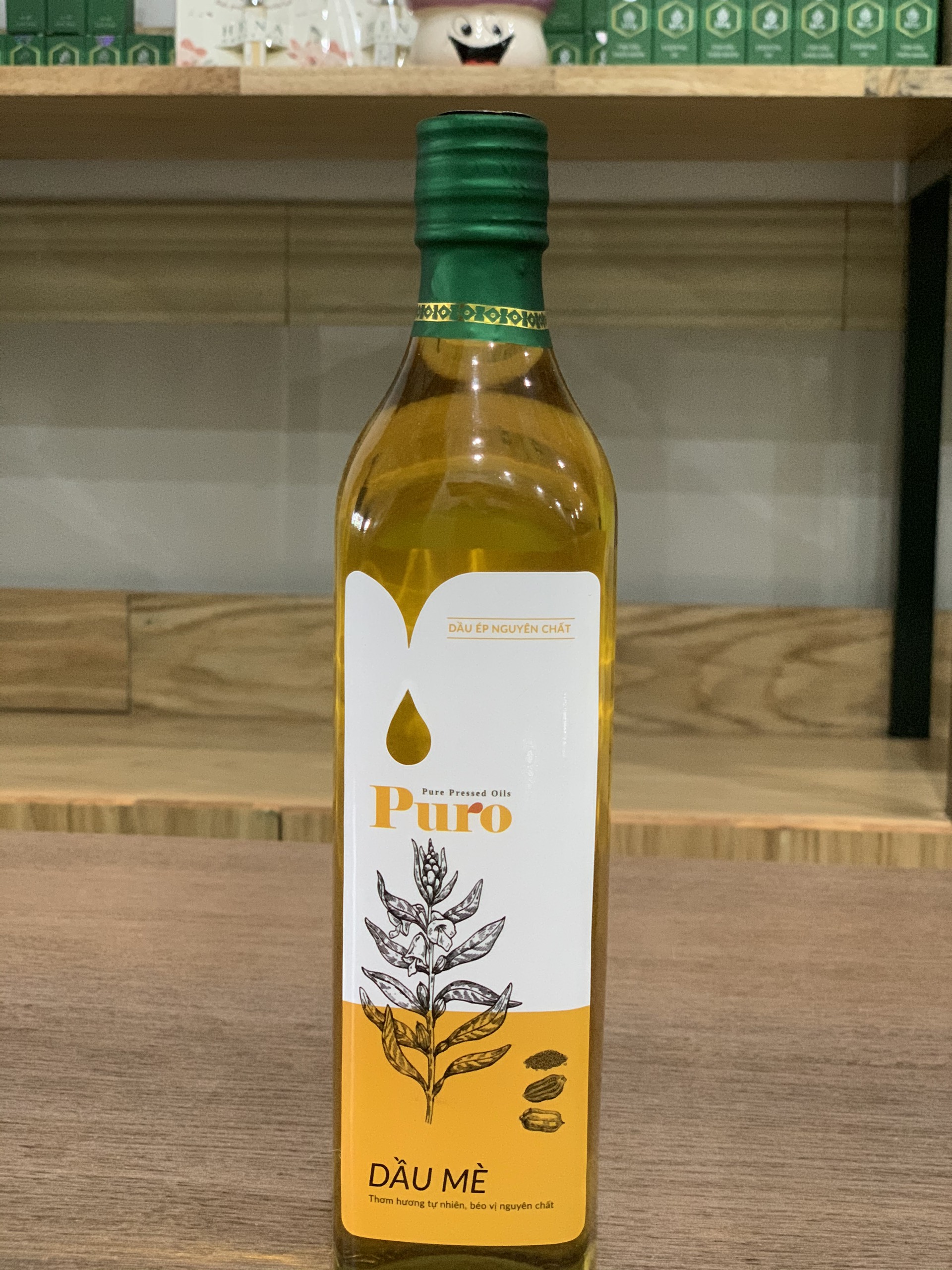 Dầu mè ép nguyên chất puro 500 ml - liên kết xanh