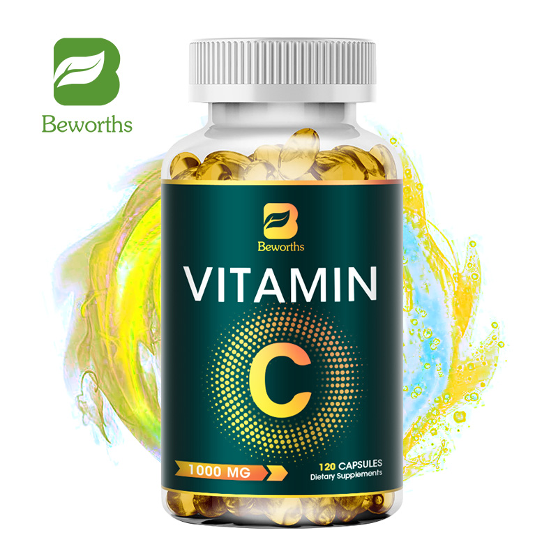 BEWORTHS Vitamin C Capsules 1000 mg Natural for Antioxidant Immune Support