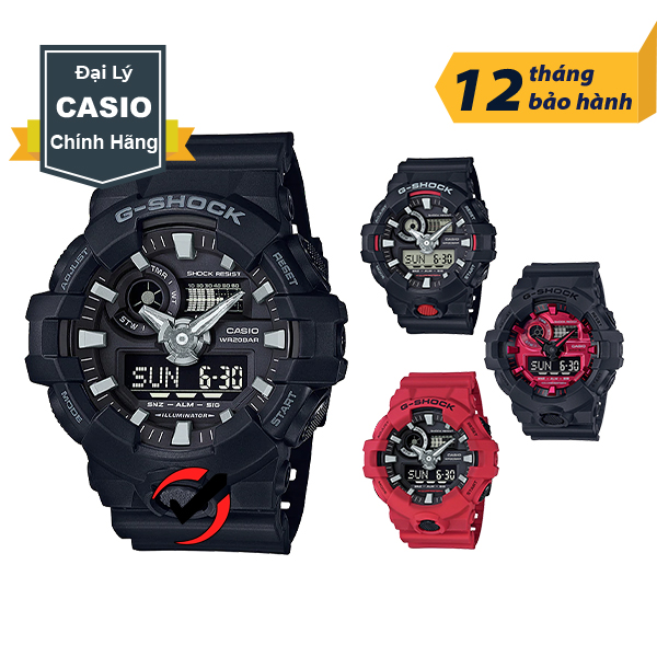 Đồng Hồ Nam CASIO G-Shock Chính Hãng Anh Khuê GA700 Chống Nước