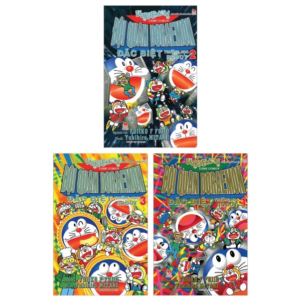 Fahasa - combo sách hay đội quân doraemon đặc biệt - trường học robot: tập 1 + 2 + 3