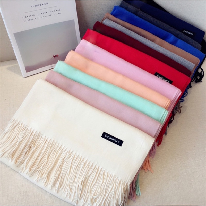 Khăn quàng cổ Cashmere loại đẹp mềm mịn dài 200cmx70cm