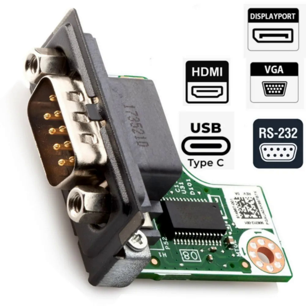 USB-C dữ liệu chuyển giao tùy chọn thẻ cho HP Displayport Flex IO thẻ VGA