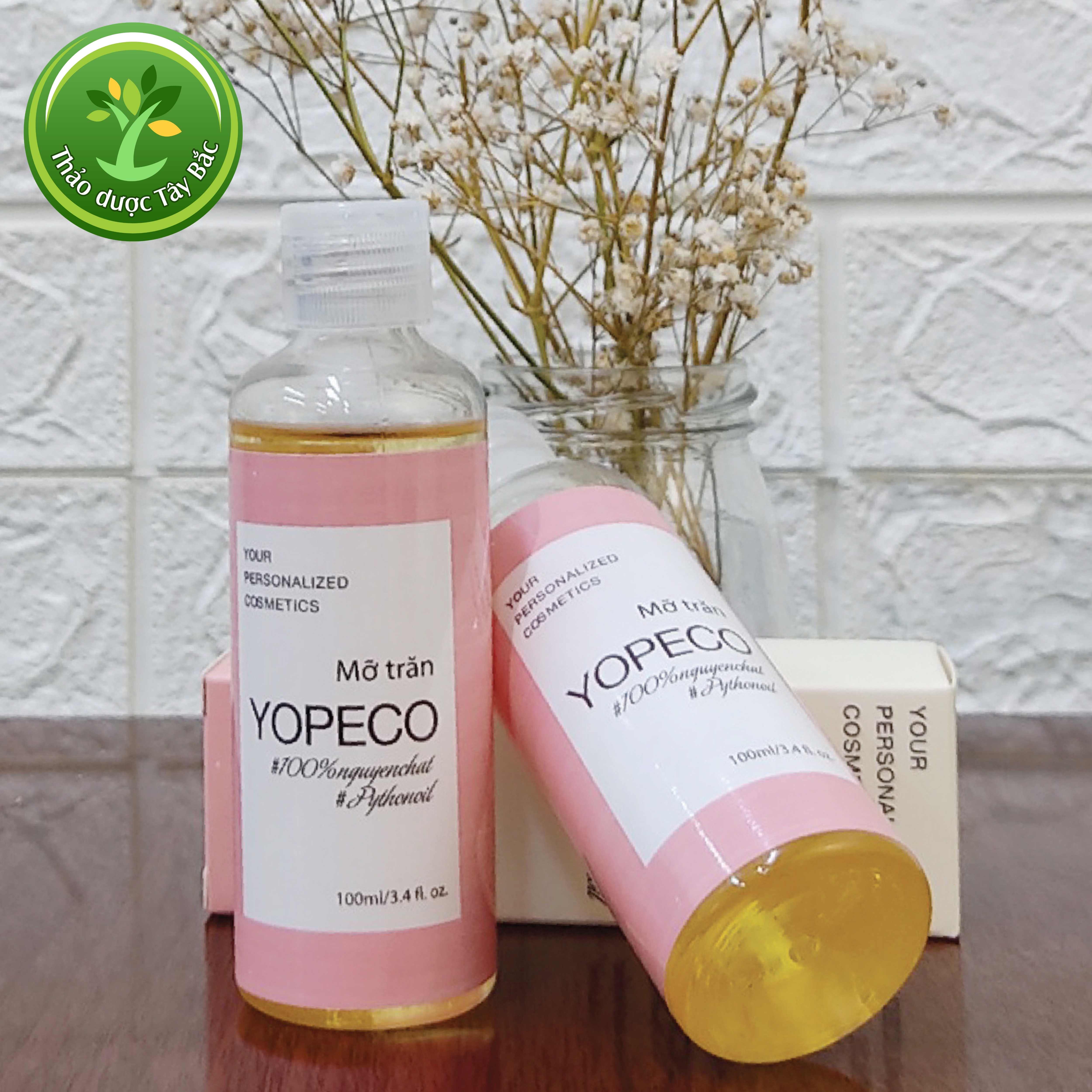 Mỡ trăn Yopeco nguyên chất 100%, hỗ trợ dưỡng da, làm mềm mịn làn da, giúp căng bóng và đẹp da | Kho thảo dược Tây Bắc