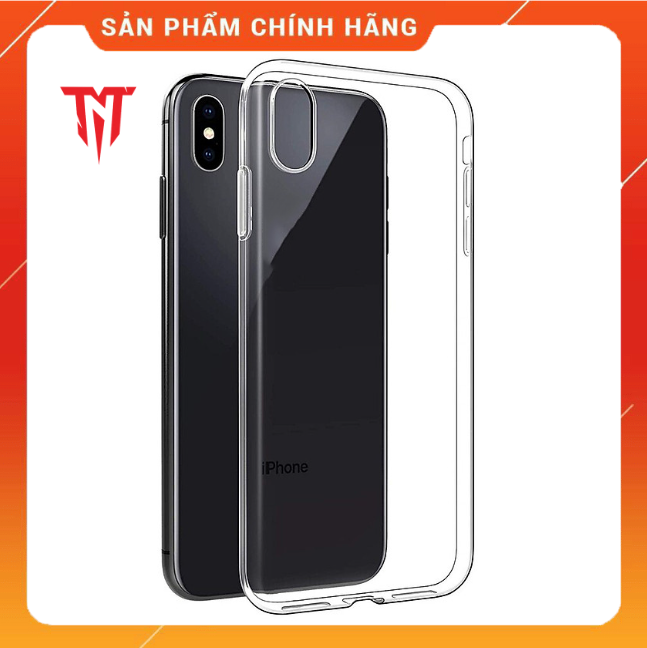 Ốp lưng trong suốt và kính cường lực bảo vệ điện thoại cho ip x / xs / xs max