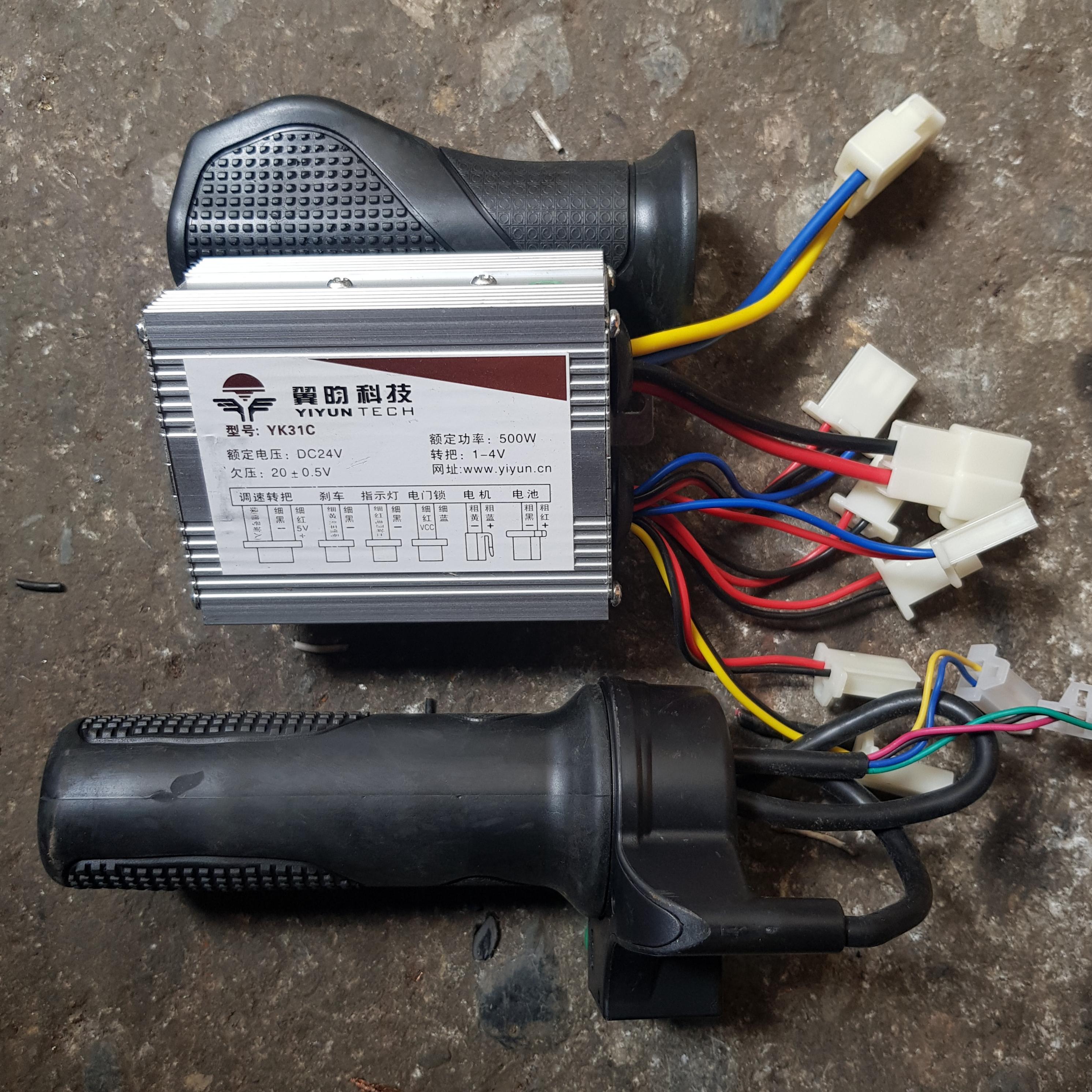 Bộ ĐIều Khiển Tốc Độ Motor 24v 500w Kèm Tay ga
