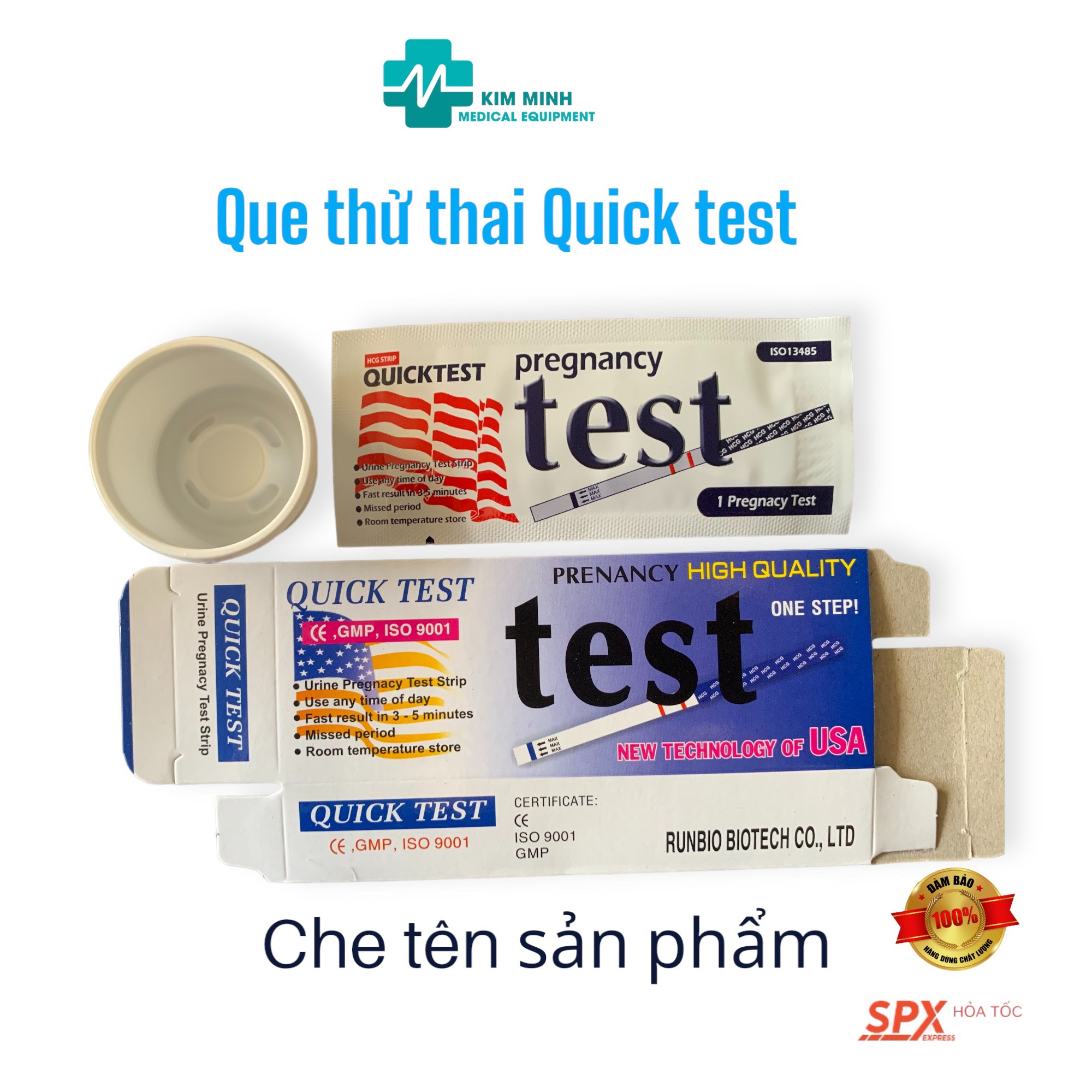 Que thử thai phát hiện sớm Quick test