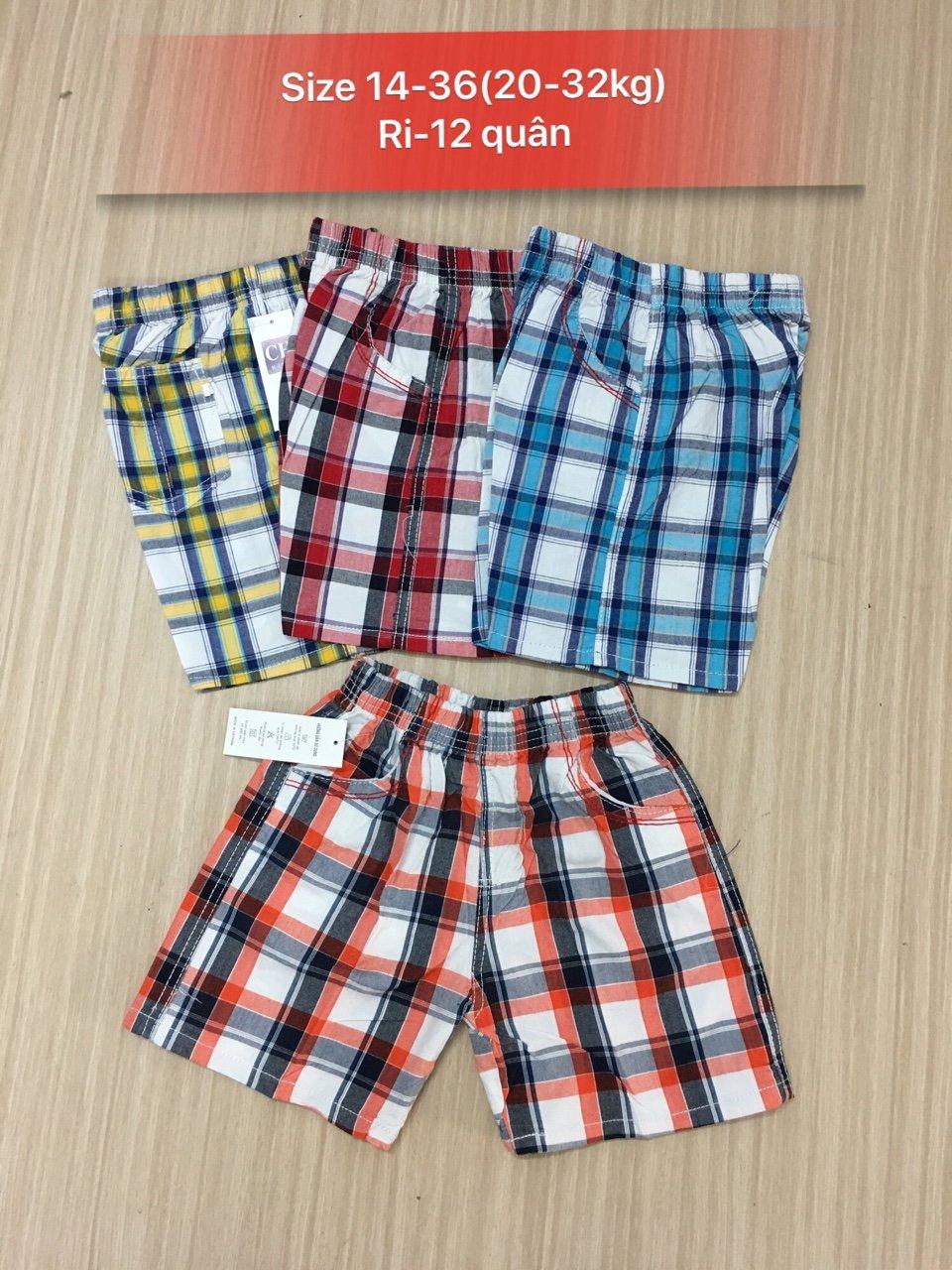Combo 3 quần kaki bé trai 7-35kg