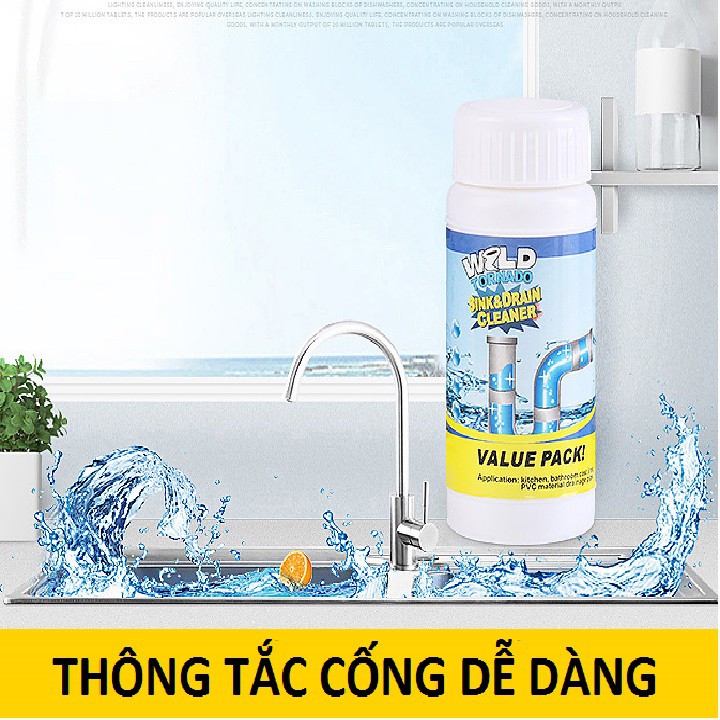 [HCM][SIÊU MẠNH] BỘT THÔNG CỐNG  BỒN CẦU VALUE PACK CÔNG NGHỆ MỚI CỰC MẠNH KHỬ MÙI DIỆT VI KHUẨN CAO