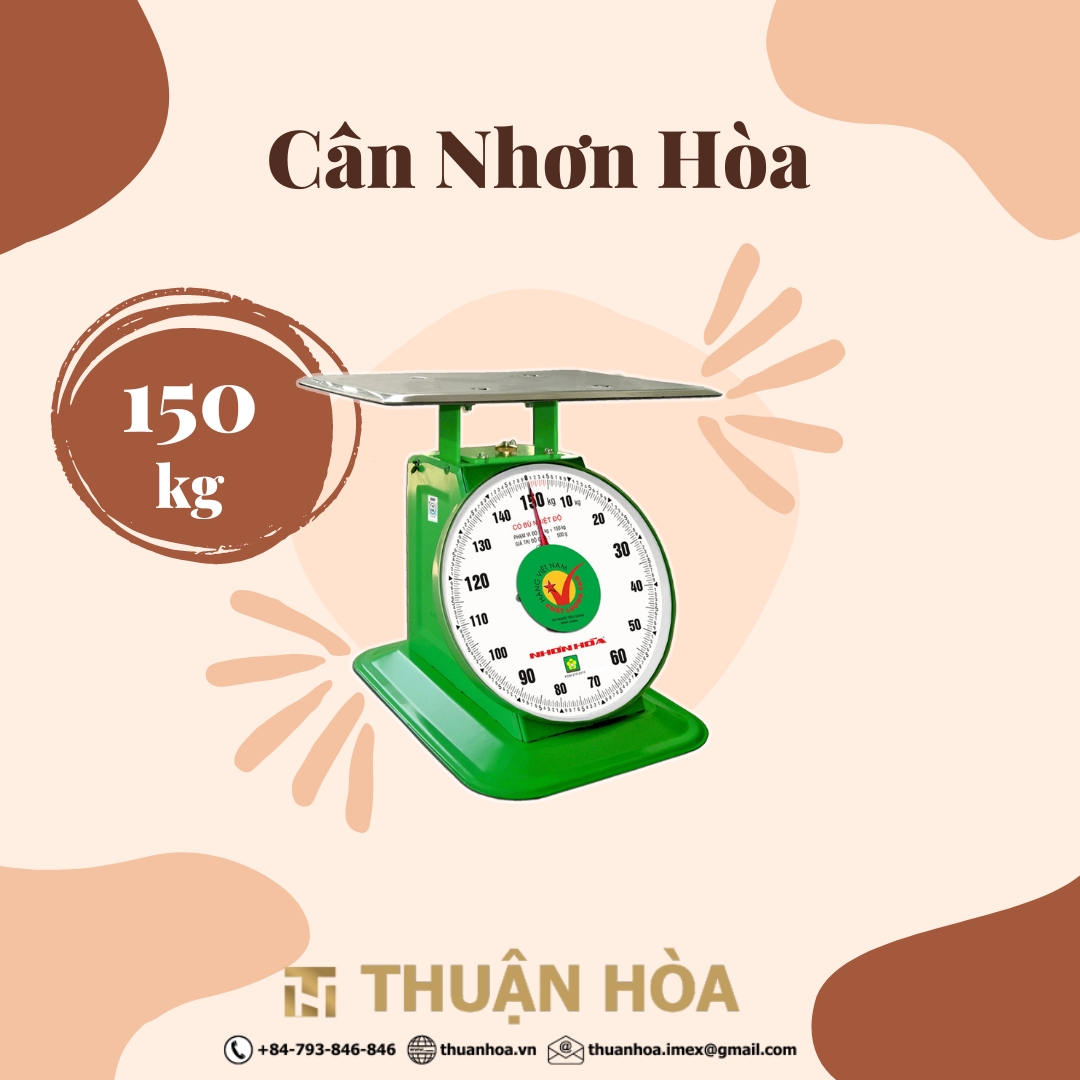 Cân đồng hồ lò xo nhơn hòa 150 kg