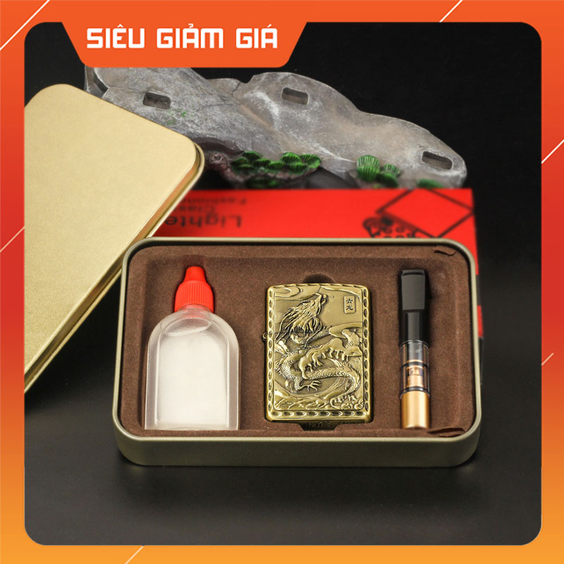 Set Hột Quẹt Bật Lửa Xăng Đá Và Đầu Lọc Th .uốc 3001-15 Tiện Lợi - Nhiều Hình Tặng Kèm Bình Nhiên Liệu Giá  159,000 Đồng*Miễn phí vận chuyển
