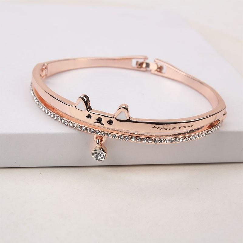 [HCM]Vòng tay Nữ- lắc tay đính đá kim cương zircon mắt xích trái tim Giá sỉ thời trang Pha lê xinh xắn Phụ kiện Đồng hồ Hàn Quốc Nhật Bản HKB-TB2002