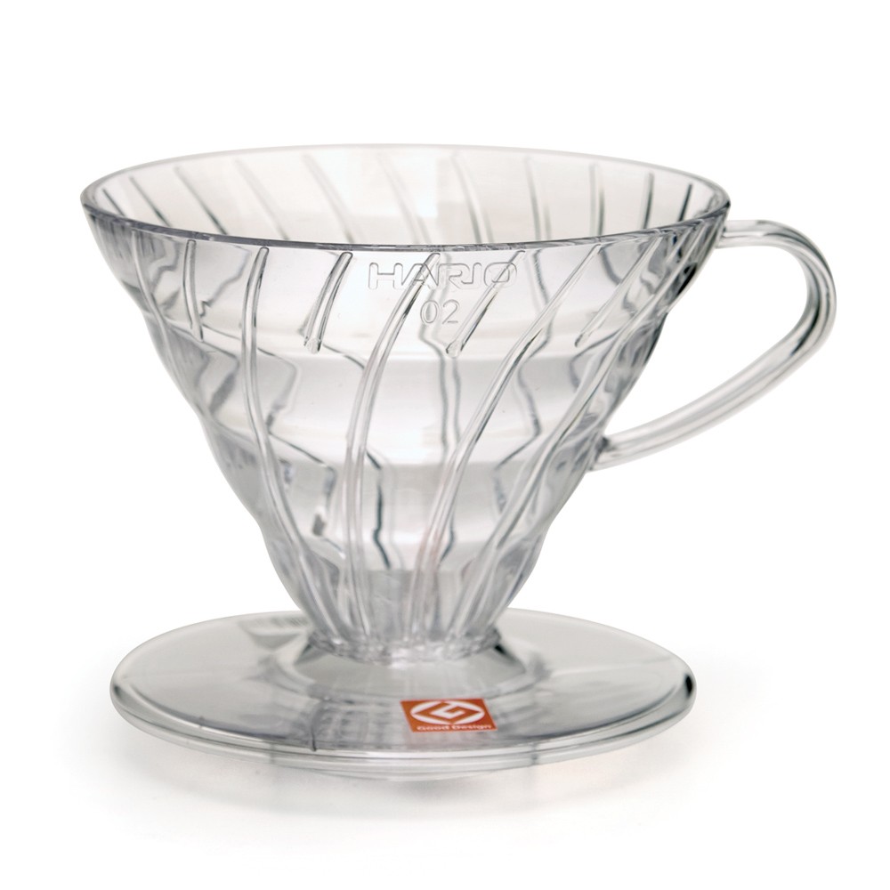Phễu lọc cà phê Hario V60 bằng nhựa trong suốt VD-02T