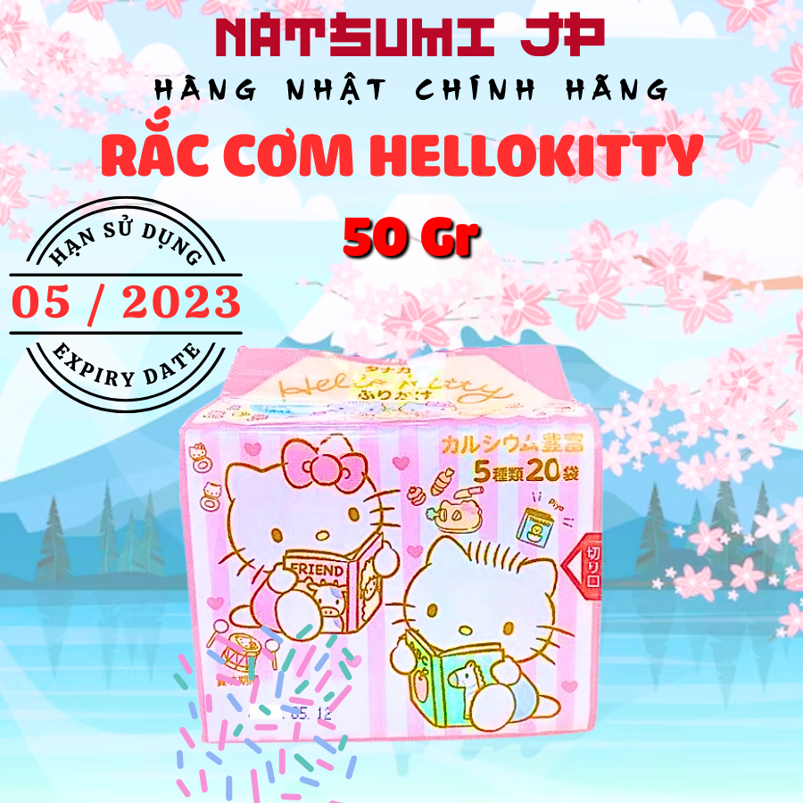 Gia vị rắc cơm Hello Kitty Nhật Bản cho bé