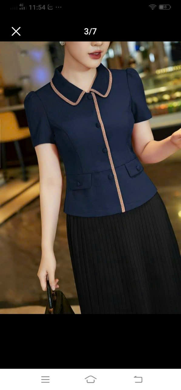 Áo công sỡ thanh lịch k0055 sang trọng quý phái