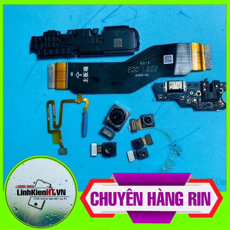 Main sạc,camera trước,camera sau,loa ngoài,cáp nối main,vân tay rin bóc máy, Realme 7