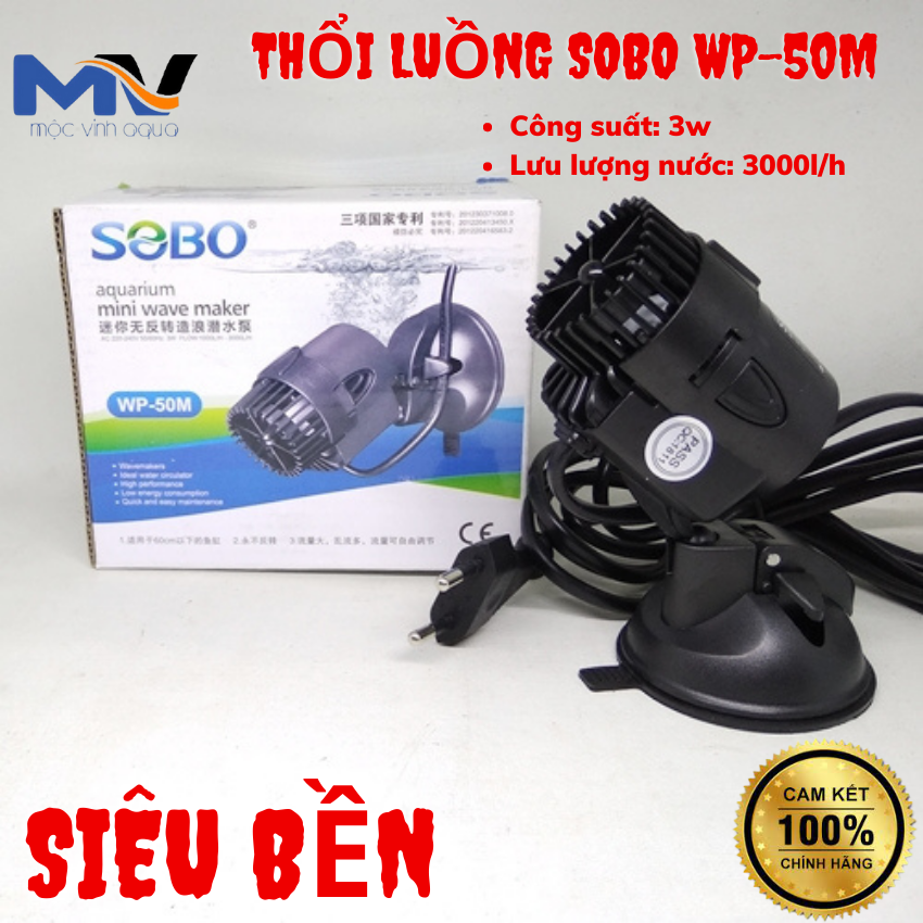 MÁY THỔI LUỒNG HỒ CÁ SOBO WP-50M | CỬA HÀNG CÁ CẢNH VÀ THIẾT BỊ LỌC NƯỚC HỒ CÁ MỘC VINH AQUA