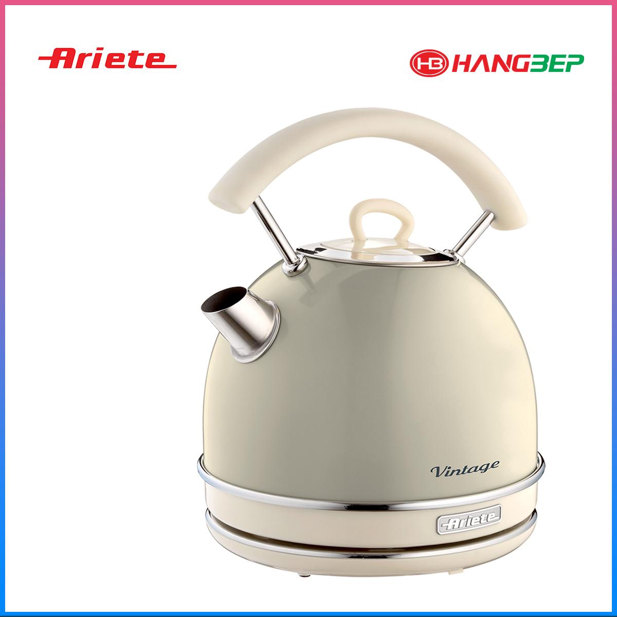 Bình Đun Nước Tròn Ariete MOD.2877/03 (Màu kem) (1,7 lít)