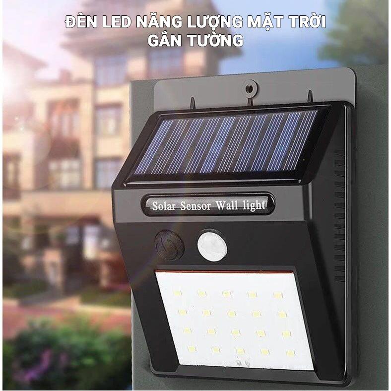 (CHỐNG NƯỚC TỐT) - ĐÈN LED 20 BÓNG CẢM BIẾN HỒNG NGOẠI SỬ DỤNG NĂNG LƯỢNG MẶT TRỜI - ĐÈN LED HỒNG NGOẠI SIÊU SÁNG - CHỐNG TRỘM TỐT