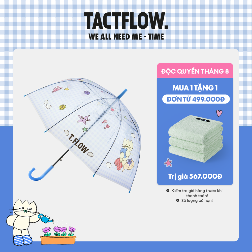 Ô / Dù TACTFLOW Flowbies Umbrella TFC411 tán ô trong suốt