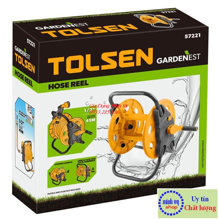 Rulô Cuộn Ống Nước Tolsen 57221 (1/2' x 45m) - Không Kèm Dây
