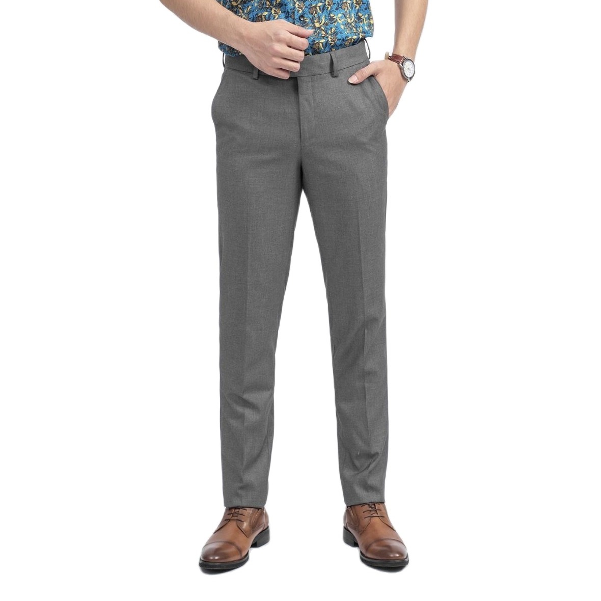 Quần âu Aristino ATRR03 dáng Slim fit vải Polyester màu Xám 55