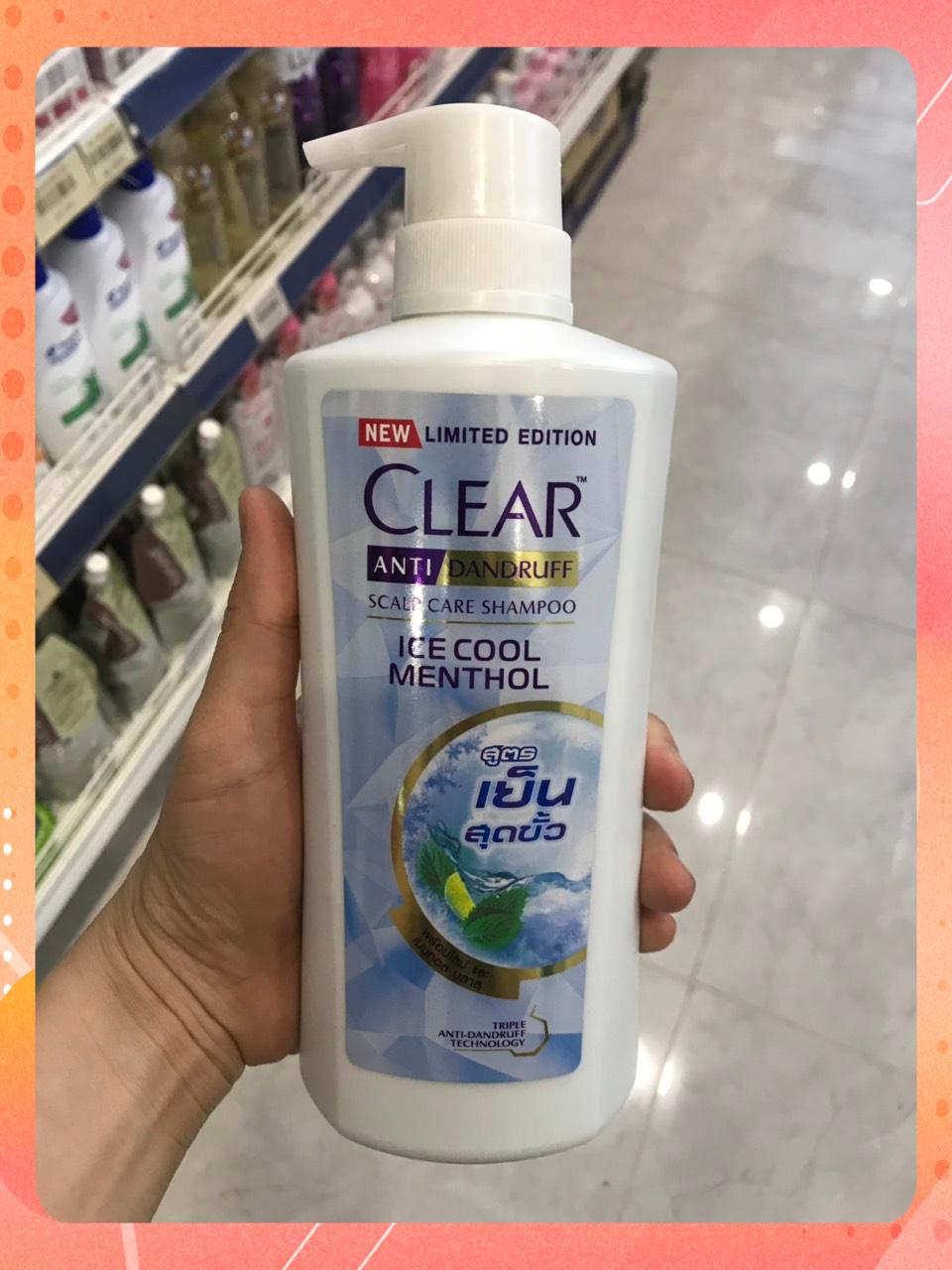 Dầu gội clear bạc hà 450ml