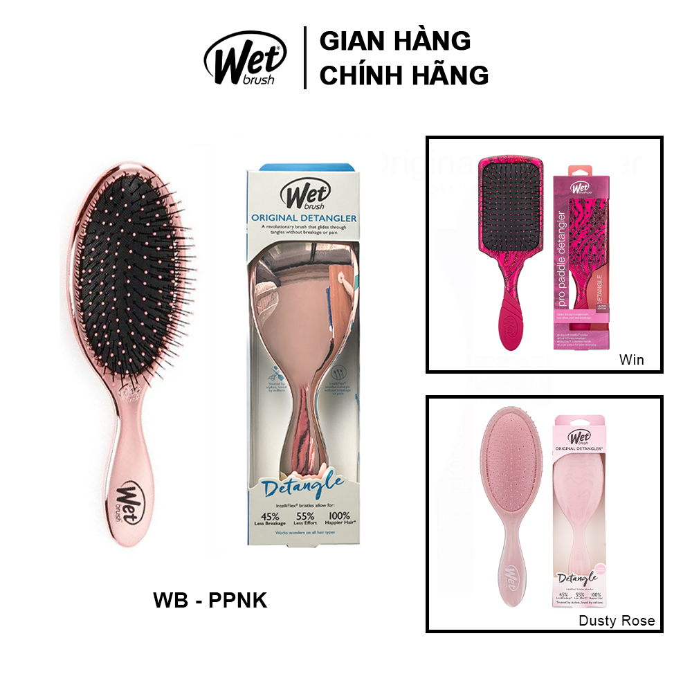 [CHÍNH HÃNG] Lược gỡ rối WET BRUSH dòng truyền thống màu vàng hồng