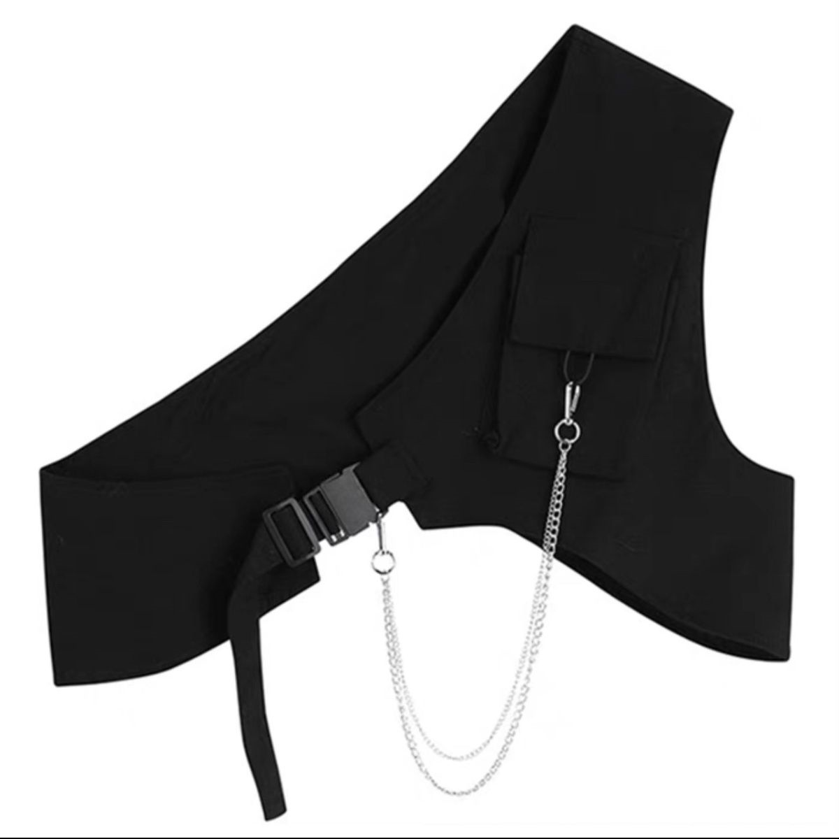 Web celebrity trend winter wear outside han edition inclined waistcoat joker black tooling small ma3 jia3 clip vest female ma3 jia3 plus