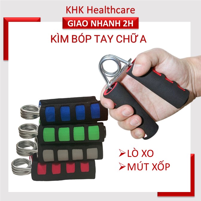 Kìm Bóp Tập Lực Tay Chữ A Bọc Xốp Tập Cơ, Ngón Tay Hiệu Quả