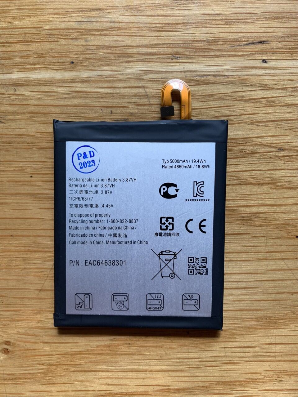 Pin lg v60 thinq bl-t46