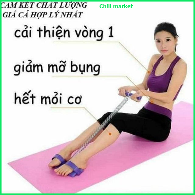 Dây Kéo Lò Xo tập cơ bụng và giảm mỡ bụng, cơ Lưng, cơ tay